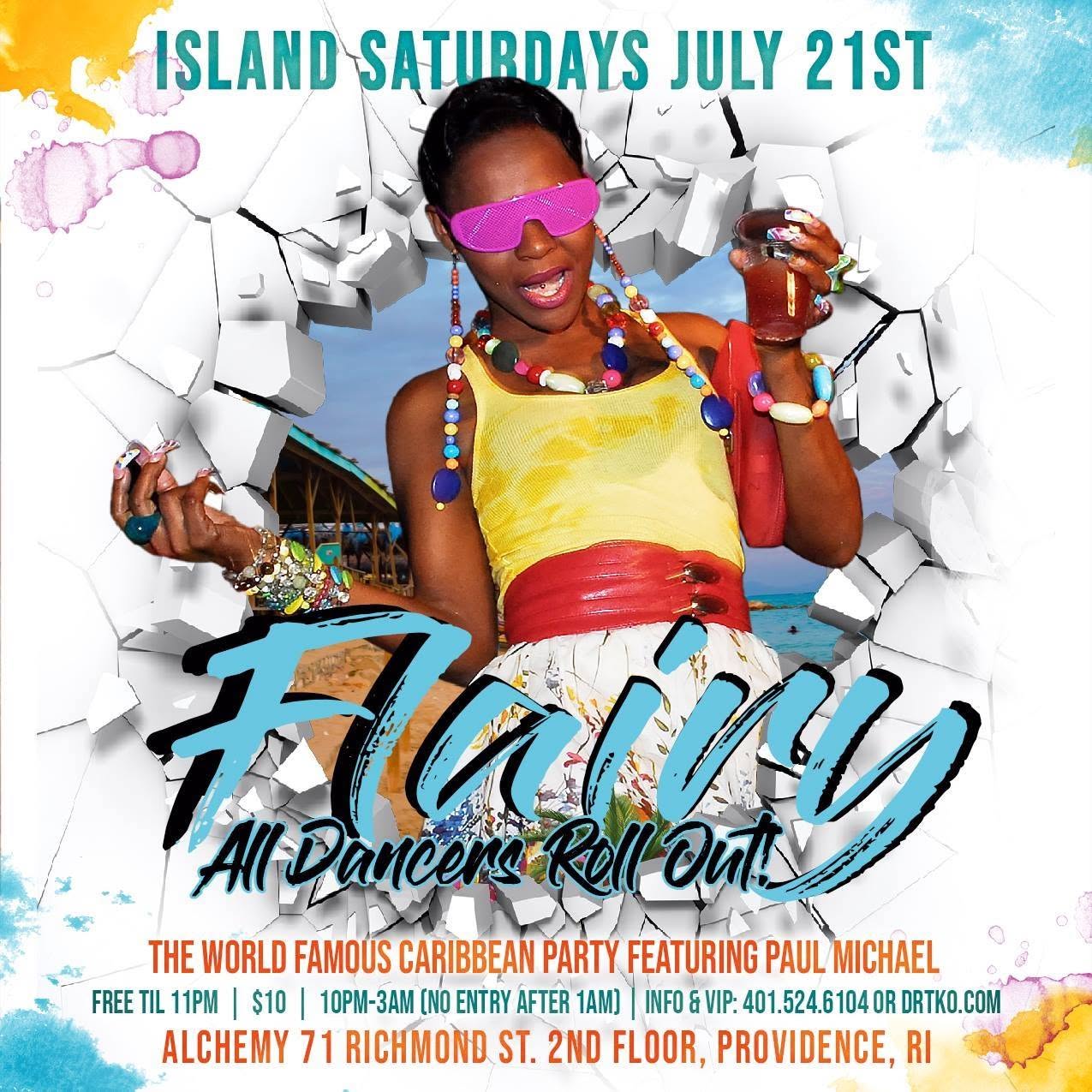 ISLAND SATURDAYS — FLAIVY flyer — Providence, RI