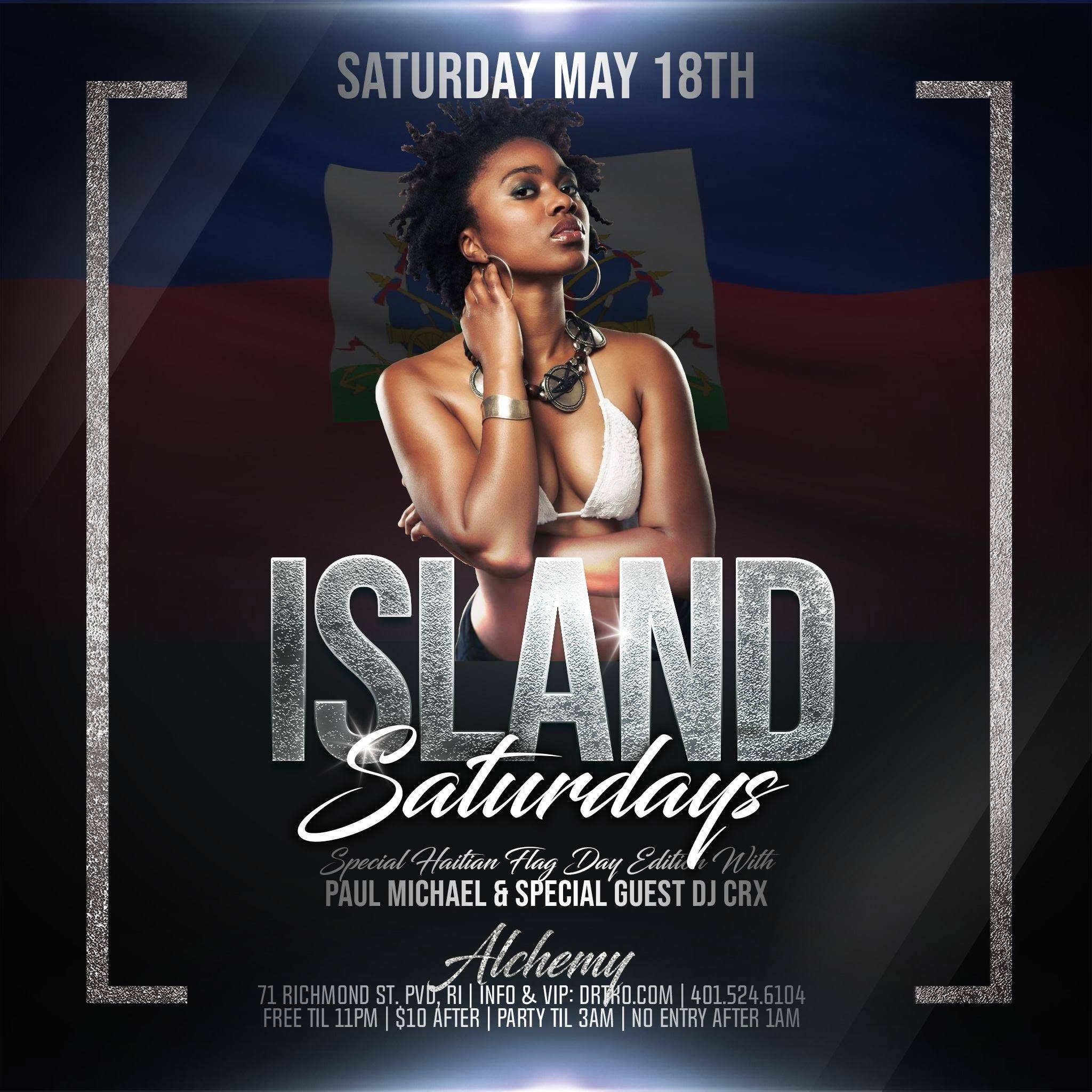 ISLAND SATURDAYS — SPECIAL HAITIAN FLAG DAY EDITION flyer