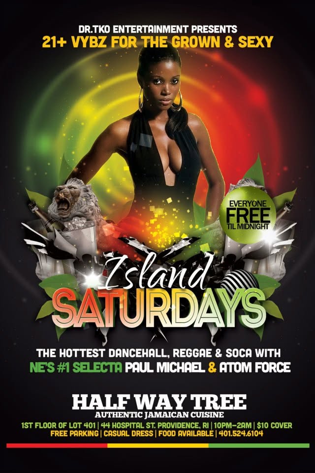 ISLAND SATURDAYS flyer