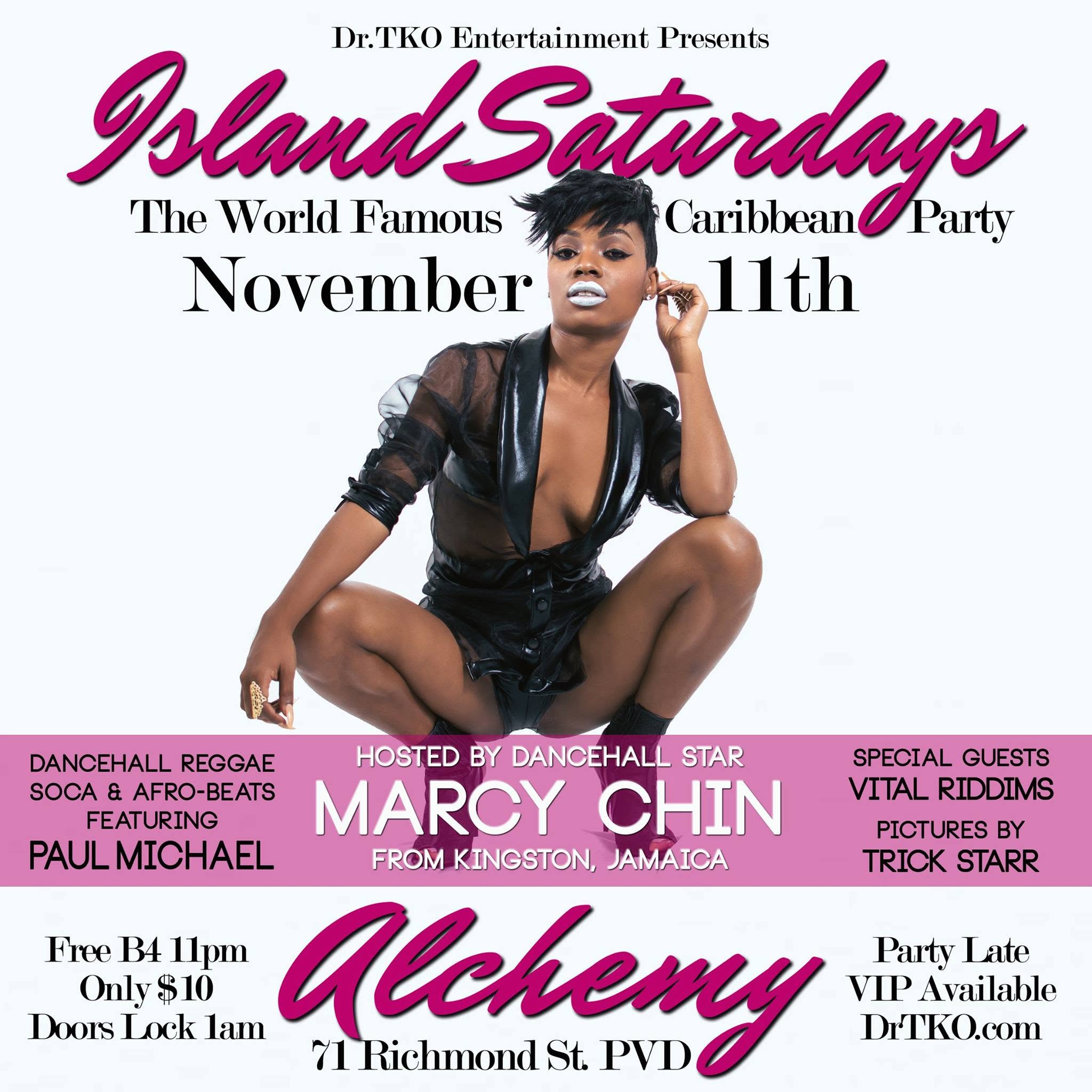 ISLAND SATURDAYS — FT. MARCY CHIN flyer — Providence, RI