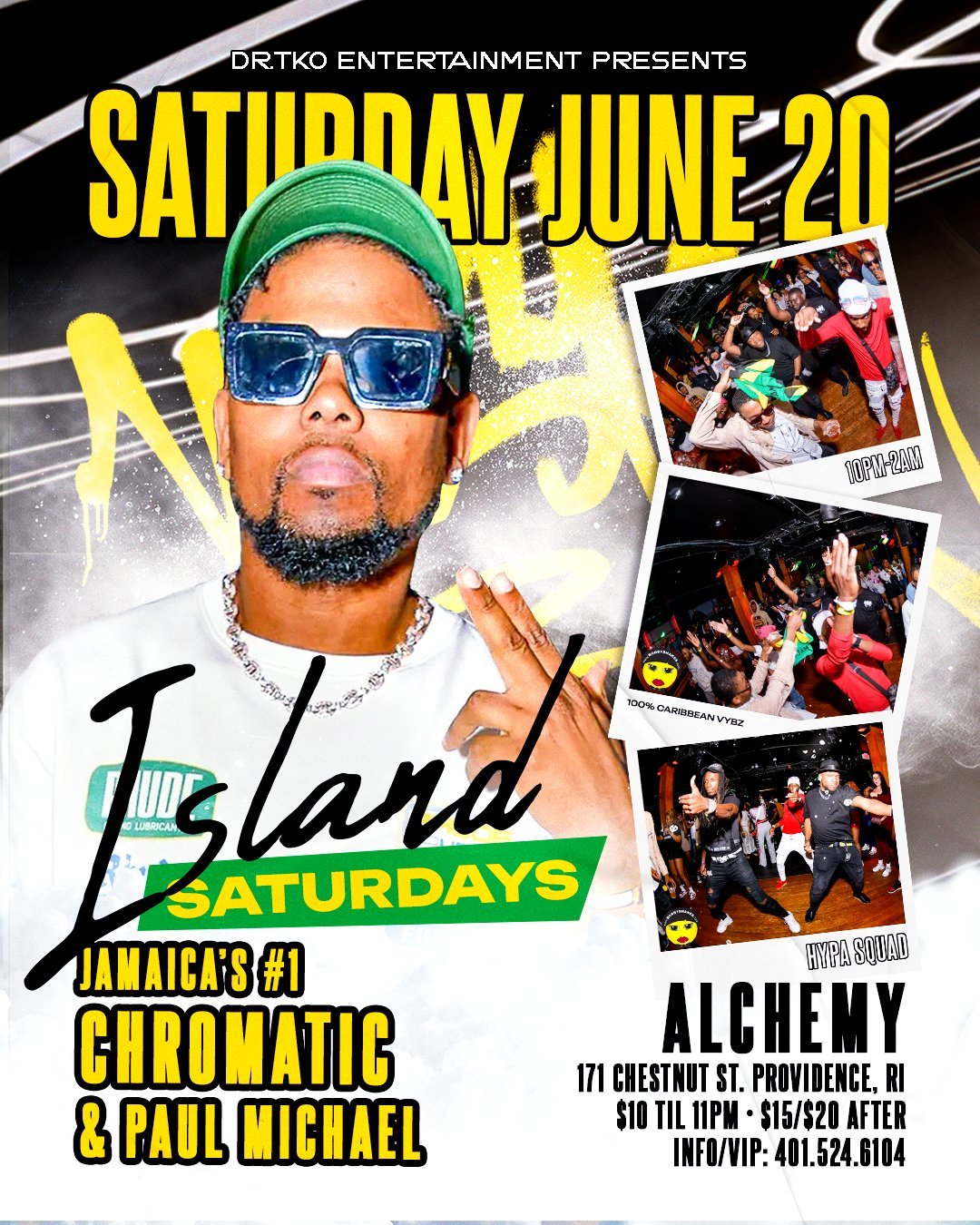 ISLAND SATURDAYS flyer