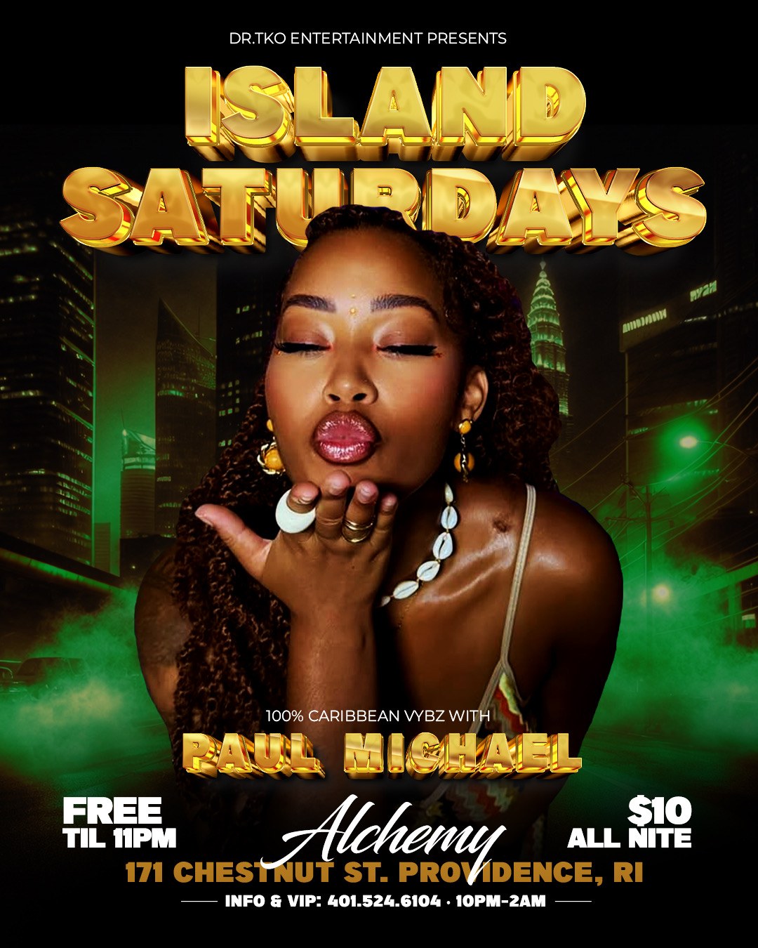 ISLAND SATURDAYS flyer