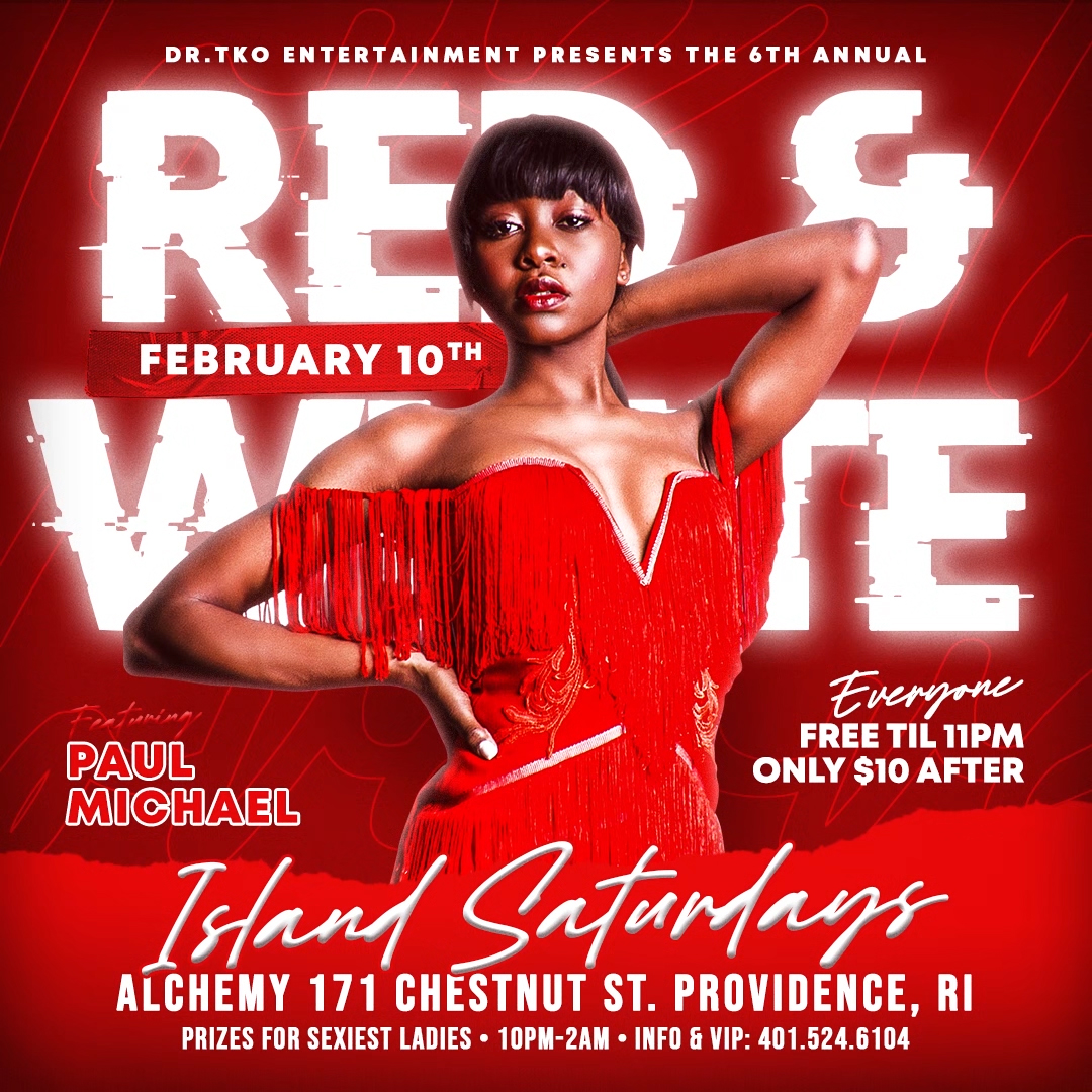 ISLAND SATURDAYS — RED & WHITE (6TH ANNUAL) flyer — Providence, RI