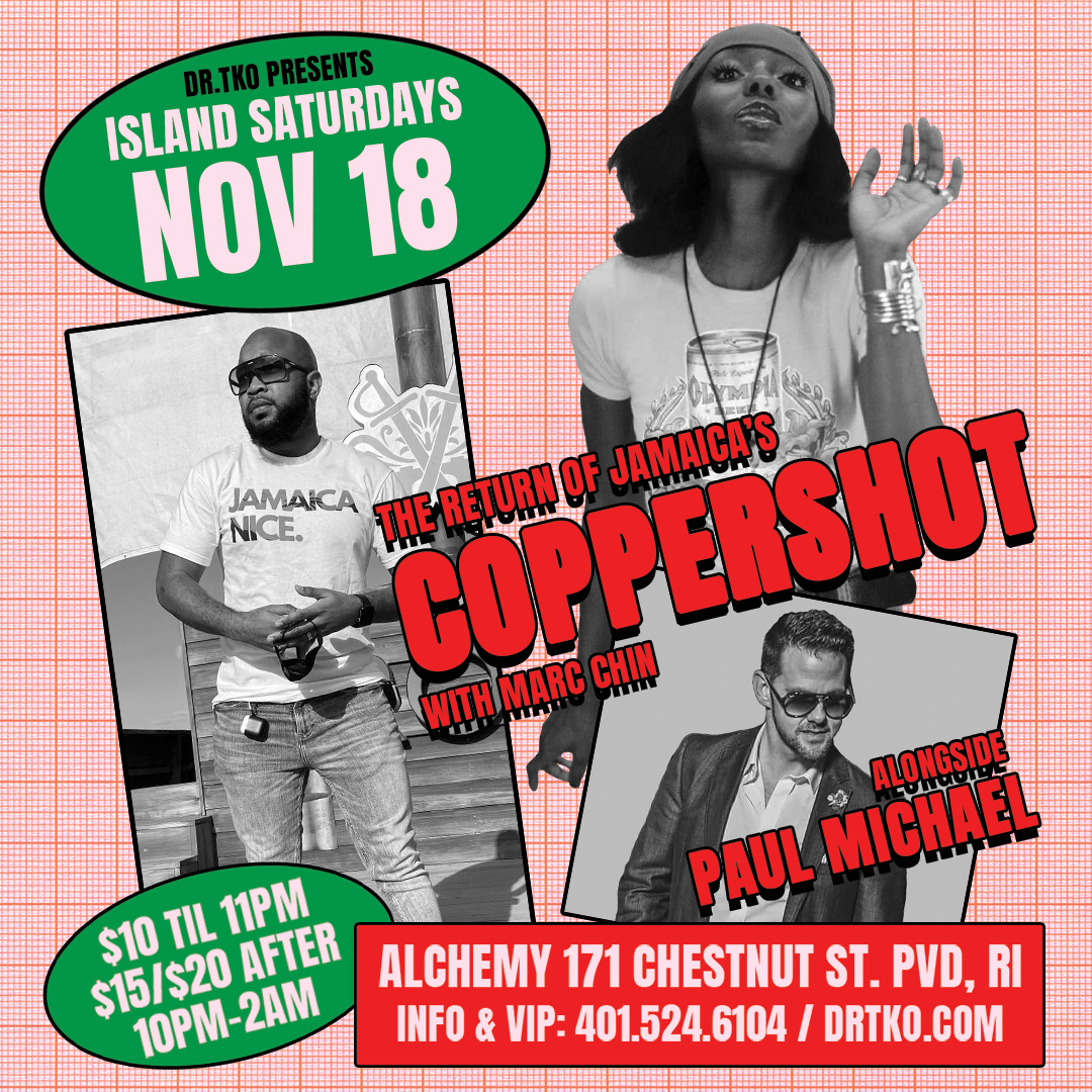 ISLAND SATURDAYS — THE RETURN OF JAMAICA'S COPPERSHOT flyer