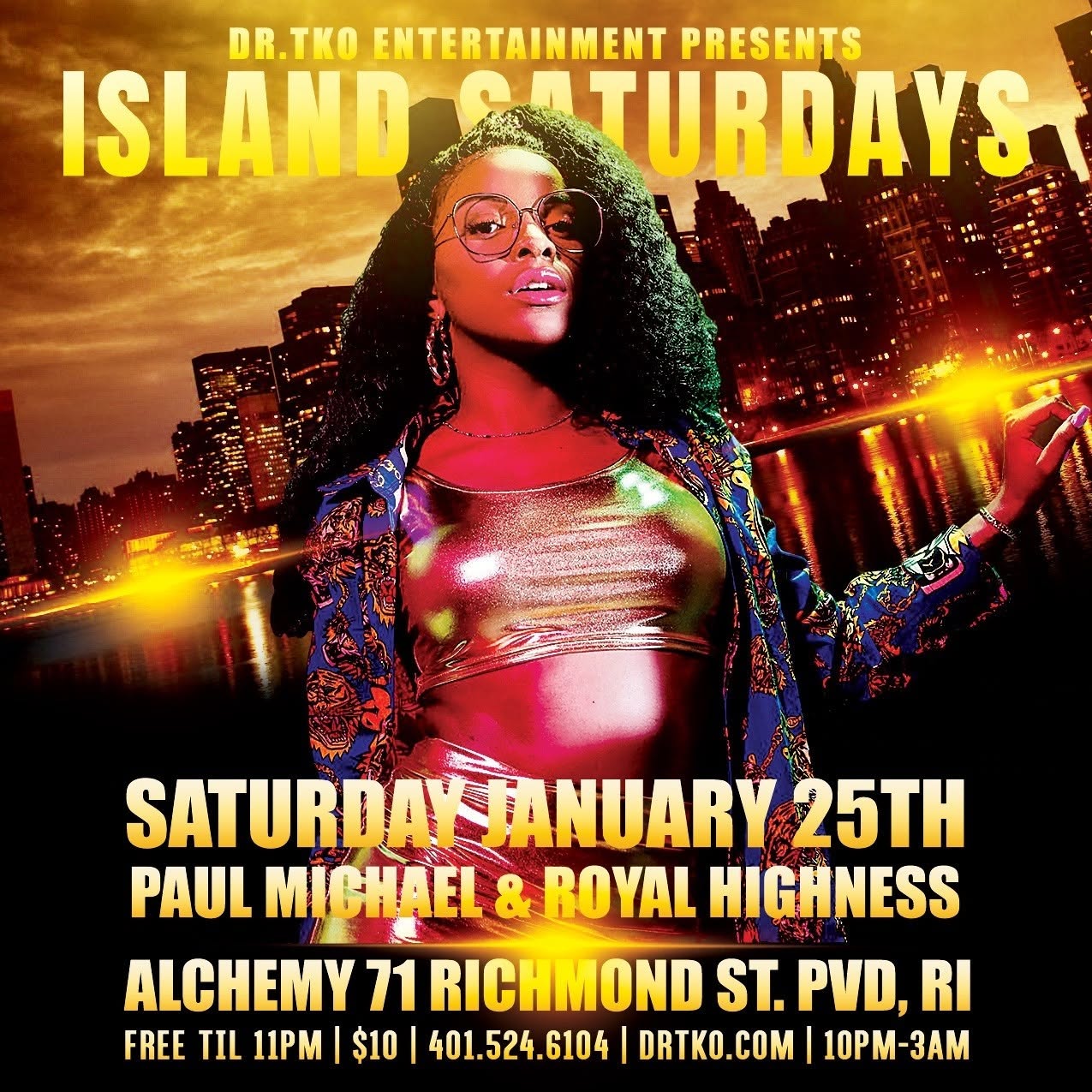 ISLAND SATURDAYS — FT. ROYAL HIGHNESS flyer — Providence, RI