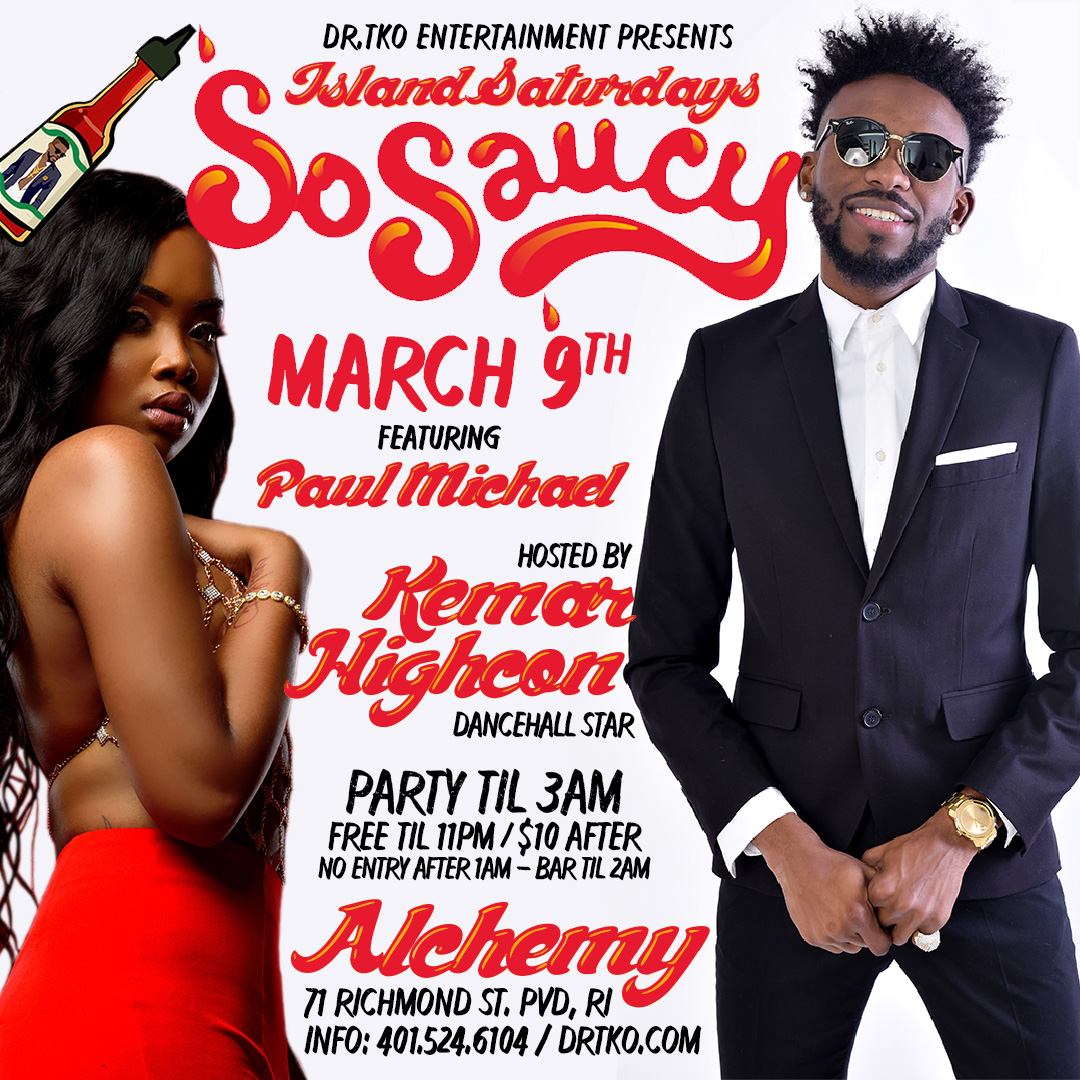 ISLAND SATURDAYS — SO SAUCY flyer — Providence, RI