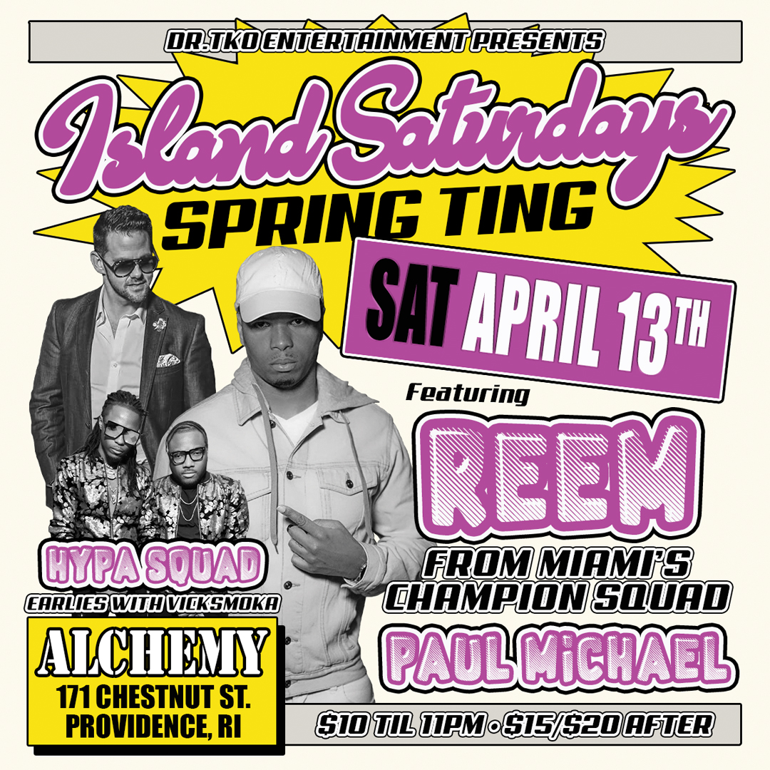ISLAND SATURDAYS — SPRING TING flyer