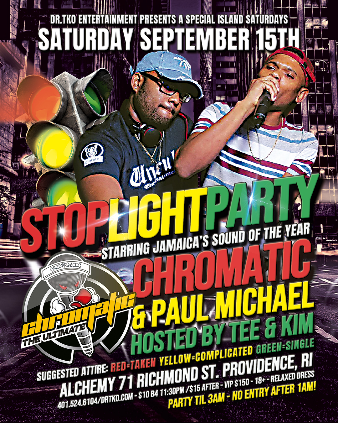ISLAND SATURDAYS — STOPLIGHT PARTY flyer