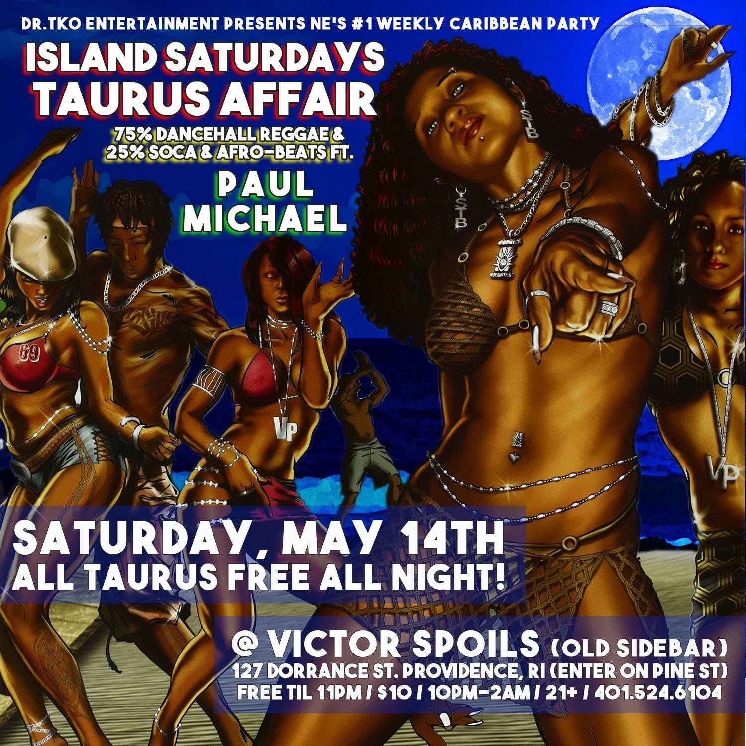 ISLAND SATURDAYS — TAURUS AFFAIR flyer