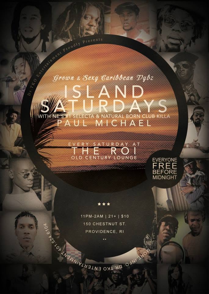 ISLAND SATURDAYS flyer