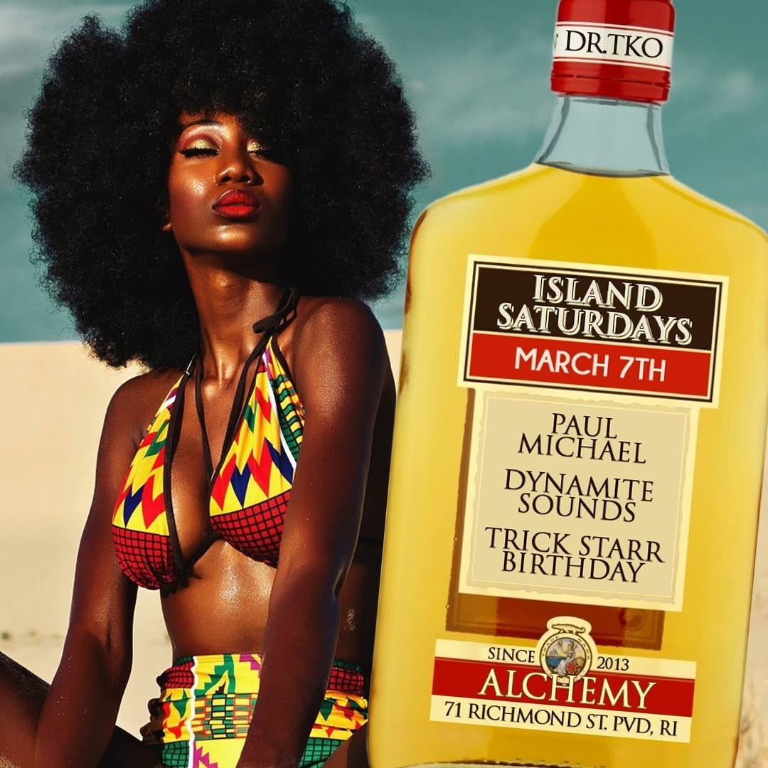 ISLAND SATURDAYS — TRICK STARR BIRTHDAY flyer