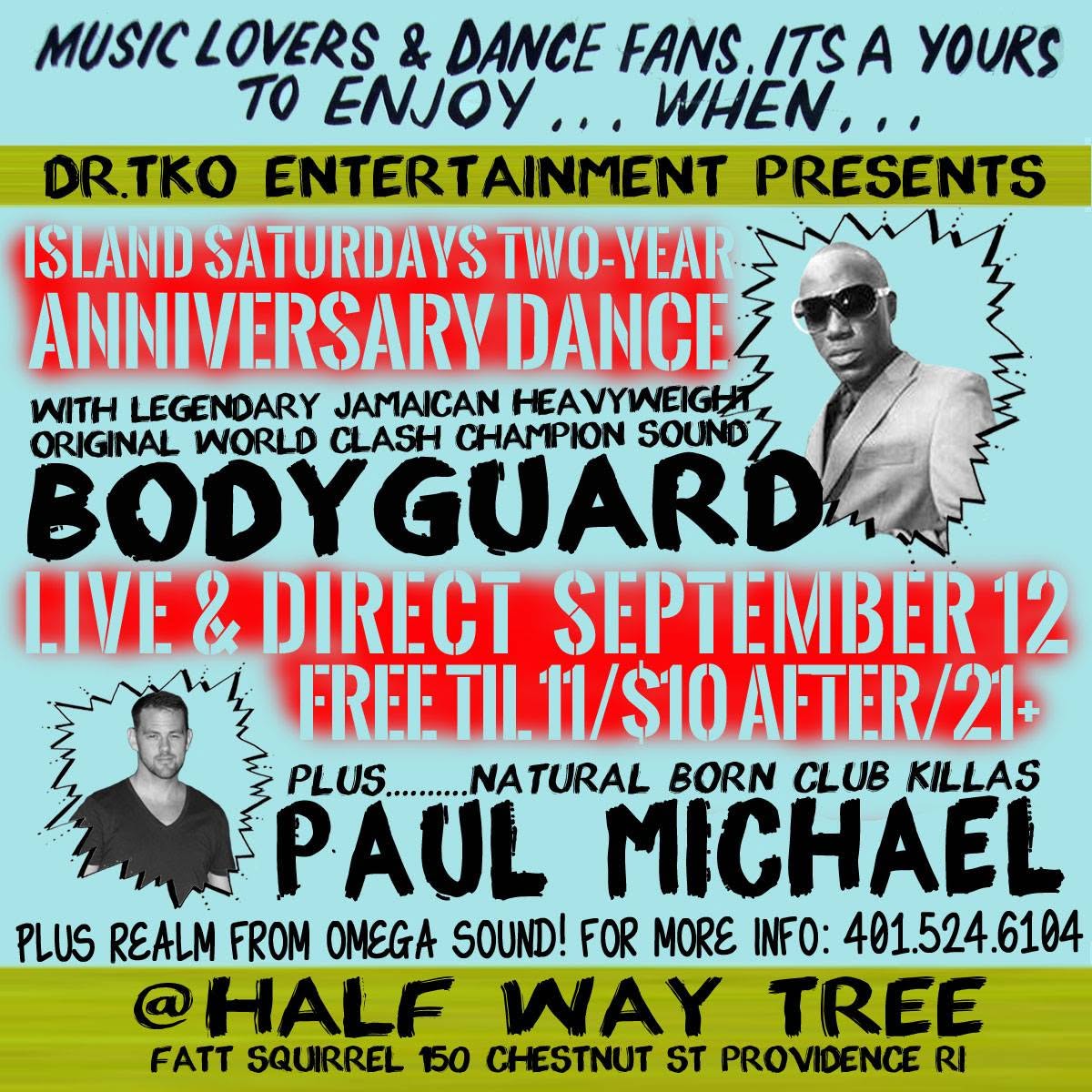 ISLAND SATURDAYS — TWO-YEAR ANNIVERSARY DANCE flyer