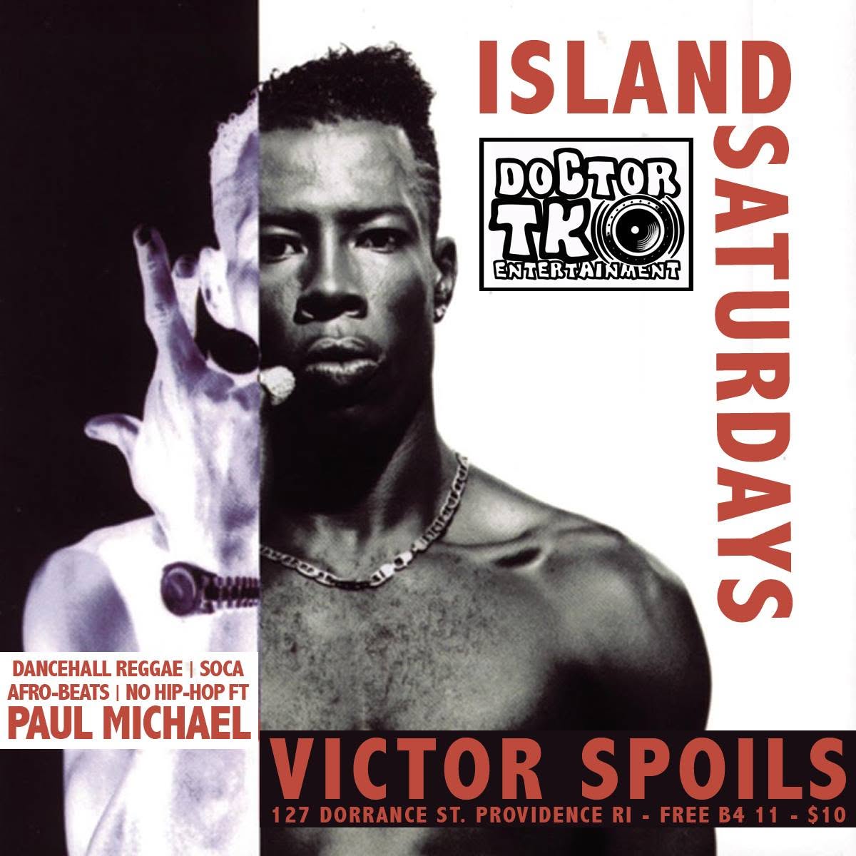 ISLAND SATURDAYS — NO HIP-HOP flyer — Providence, RI