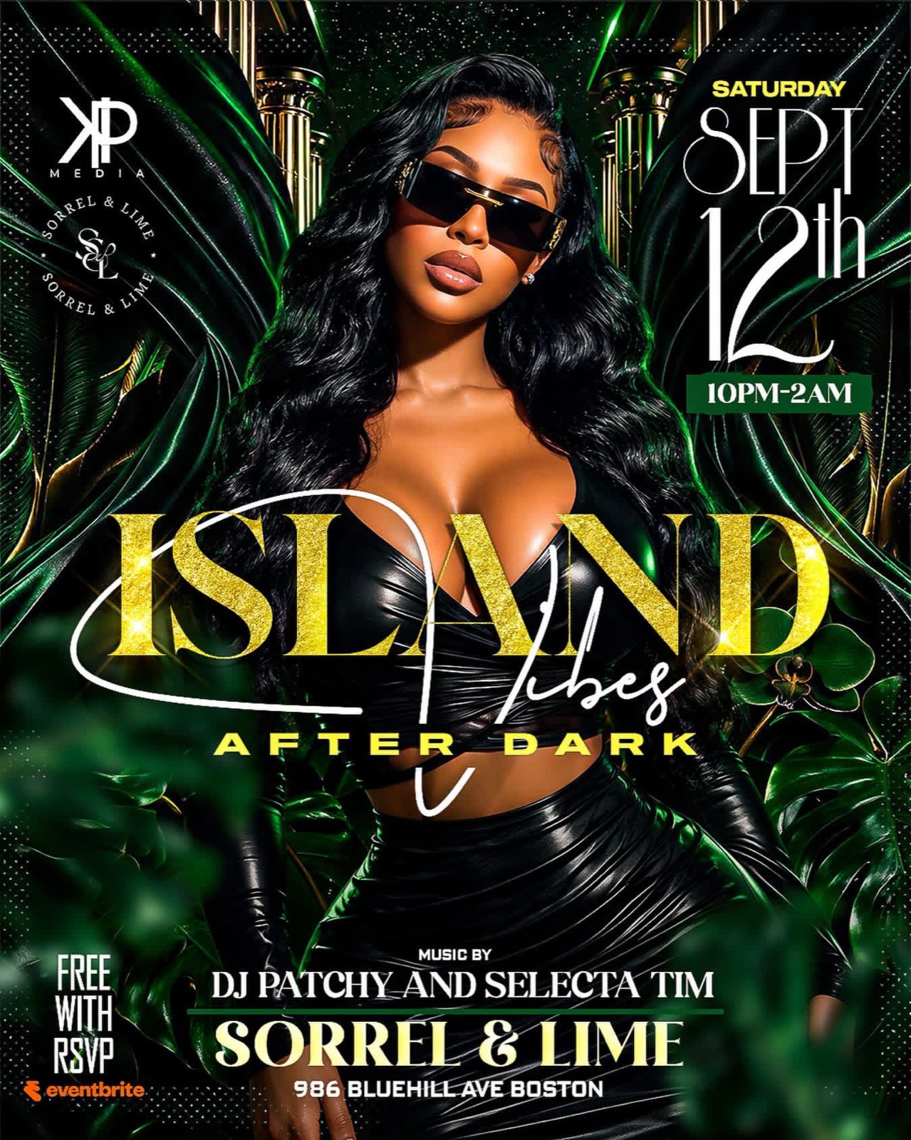ISLAND VIBES AFTER DARK flyer — Boston, MA