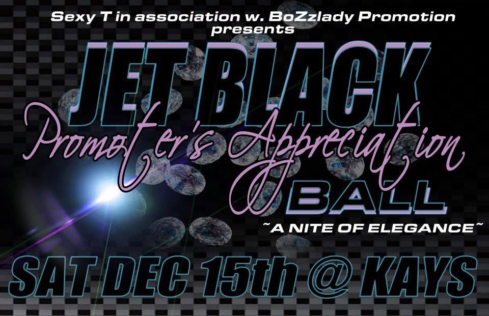 JET BLACK — 6TH ANNUAL PROMOTER'S APPRECIATION BALL flyer, back
