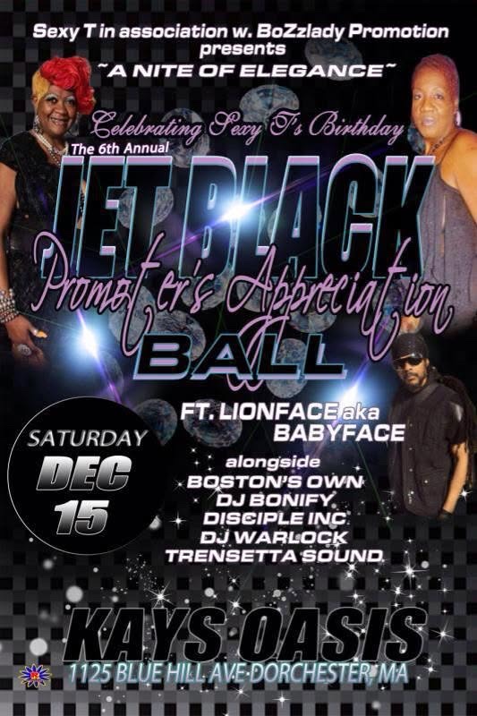 JET BLACK — 6TH ANNUAL PROMOTER'S APPRECIATION BALL flyer