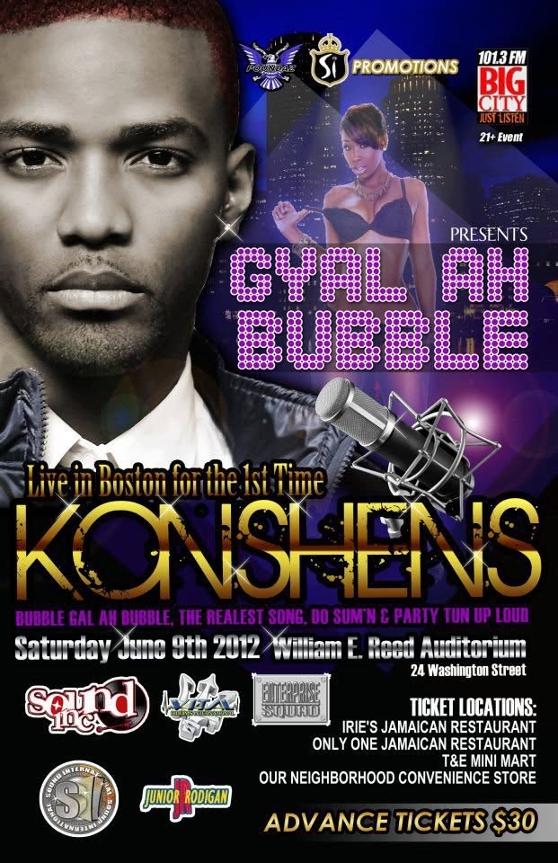 KONSHENS LIVE — GYAL AH BUBBLE flyer