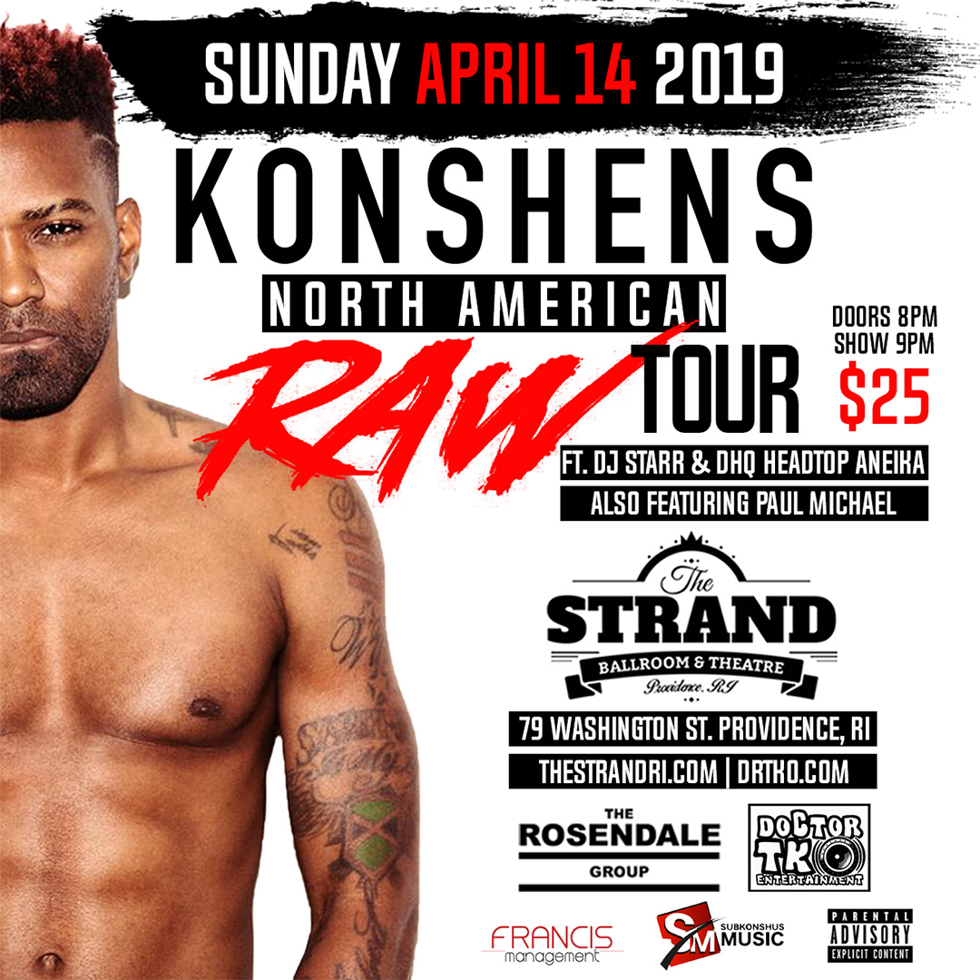 KONSHENS — NORTH AMERICAN RAW TOUR flyer