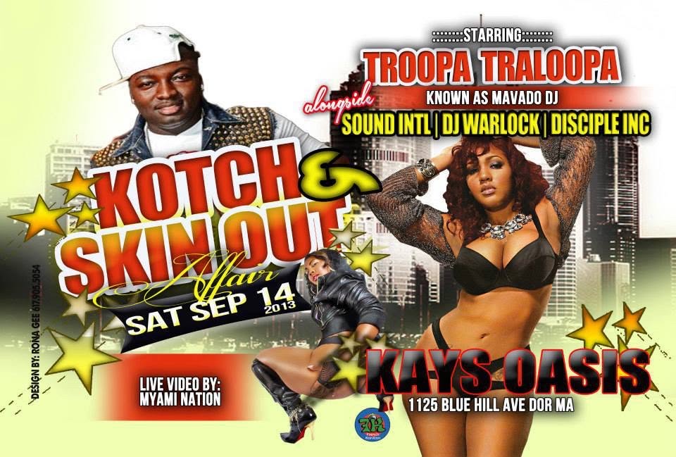 KOTCH & SKIN OUT AFFAIR — TROOPA TRALOOPA flyer
