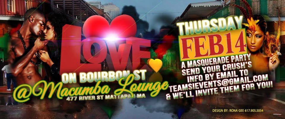 LOVE ON BOURBON ST — MASQUERADE PARTY flyer