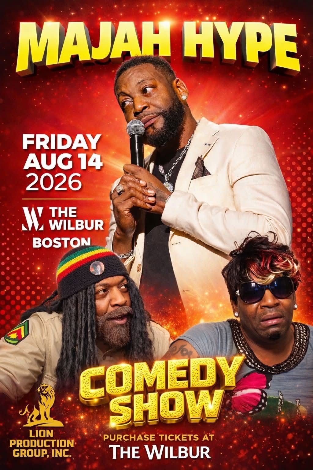 MAJAH HYPE — COMEDY SHOW flyer