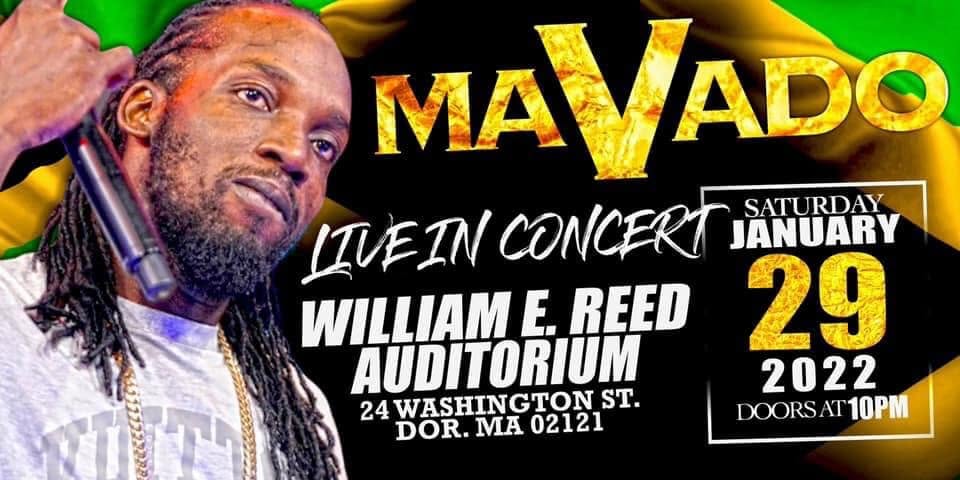 MAVADO — LIVE IN CONCERT flyer