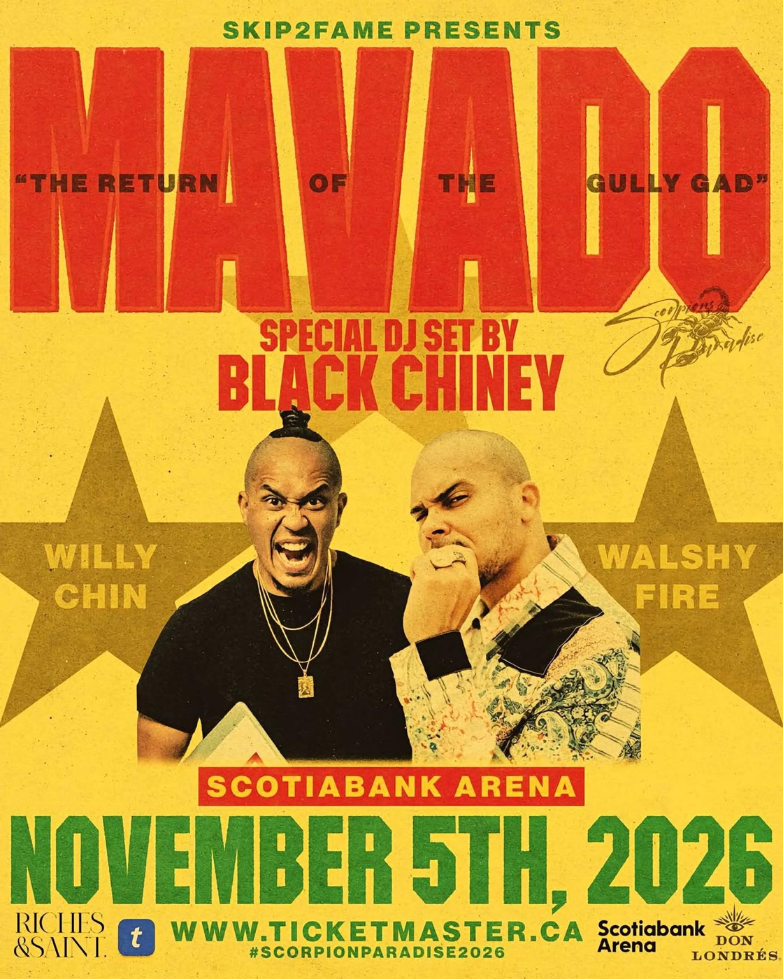 MAVADO — THE RETURN OF THE GULLY GAD flyer