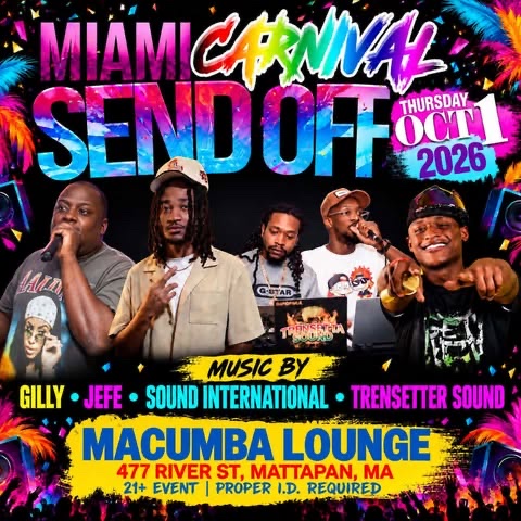 MIAMI CARNIVAL SEND OFF flyer