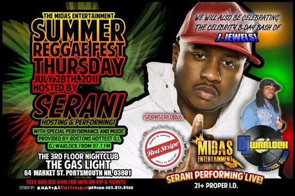MIDAS ENTERTAINMENT — SUMMER REGGAE FEST flyer