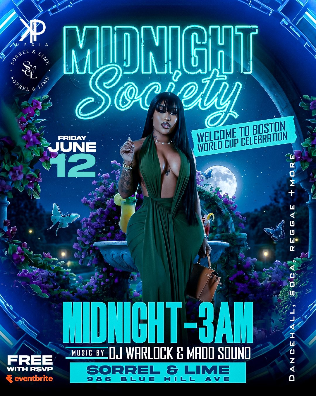 MIDNIGHT SOCIETY flyer — Dorchester, MA
