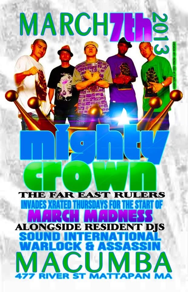 MIGHTY CROWN — MARCH MADNESS AT X RATED THURSDAYS flyer