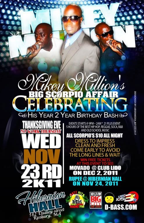 MIKEY MILLION'S BIG SCORPIO AFFAIR flyer