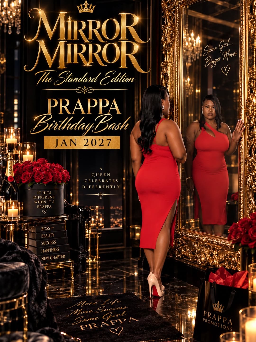MIRROR MIRROR — THE STANDARD EDITION, PRAPPA'S BIRTHDAY BASH flyer