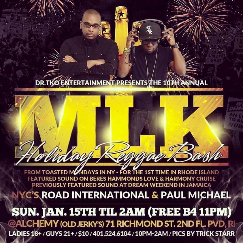 MLK HOLIDAY REGGAE BASH — 10TH ANNUAL flyer