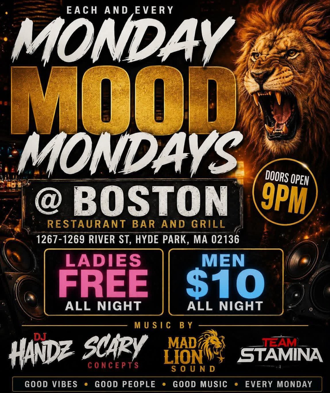 MOOD MONDAYS flyer