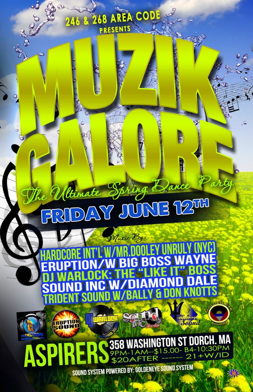 MUZIK GALORE — THE ULTIMATE SPRING DANCE PARTY flyer