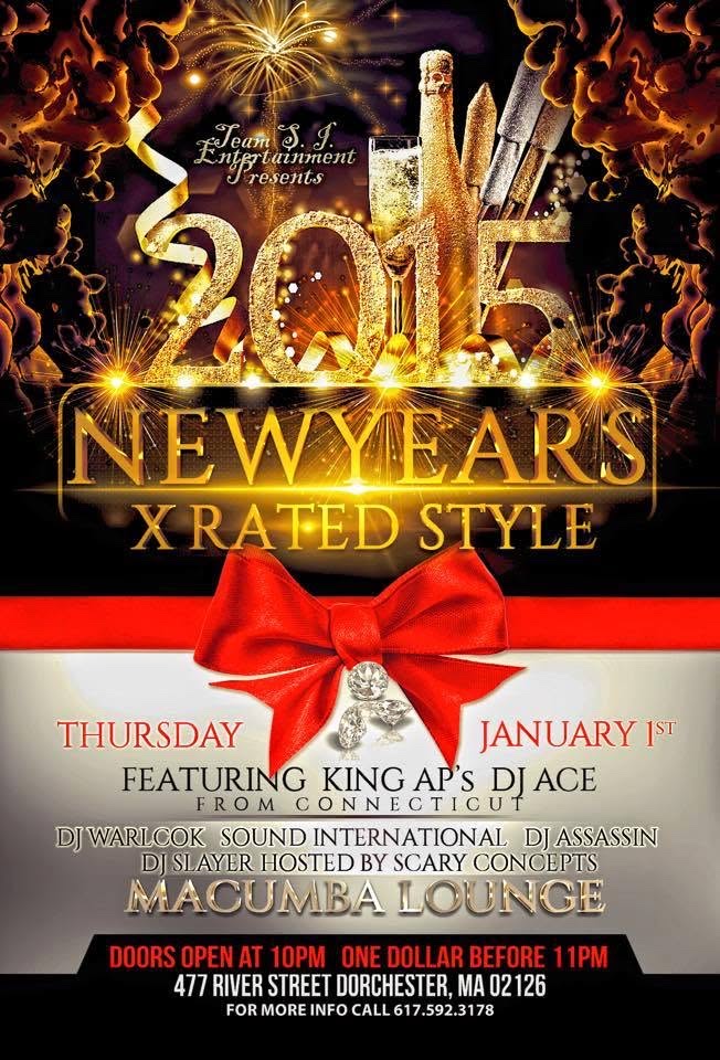NEW YEARS X RATED STYLE 2015 flyer