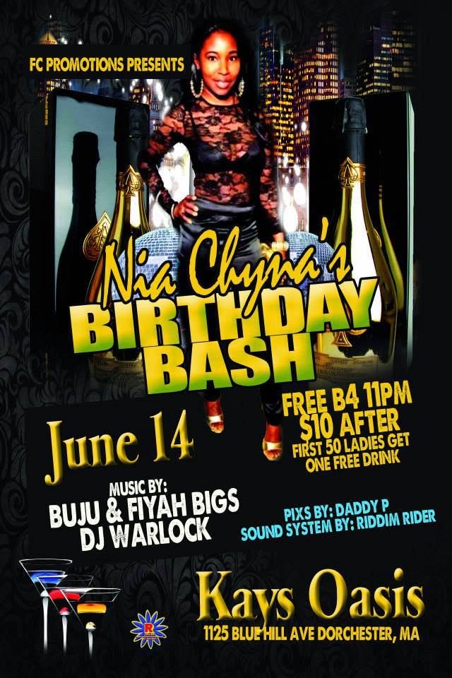 NIA CHYNA'S BIRTHDAY BASH flyer