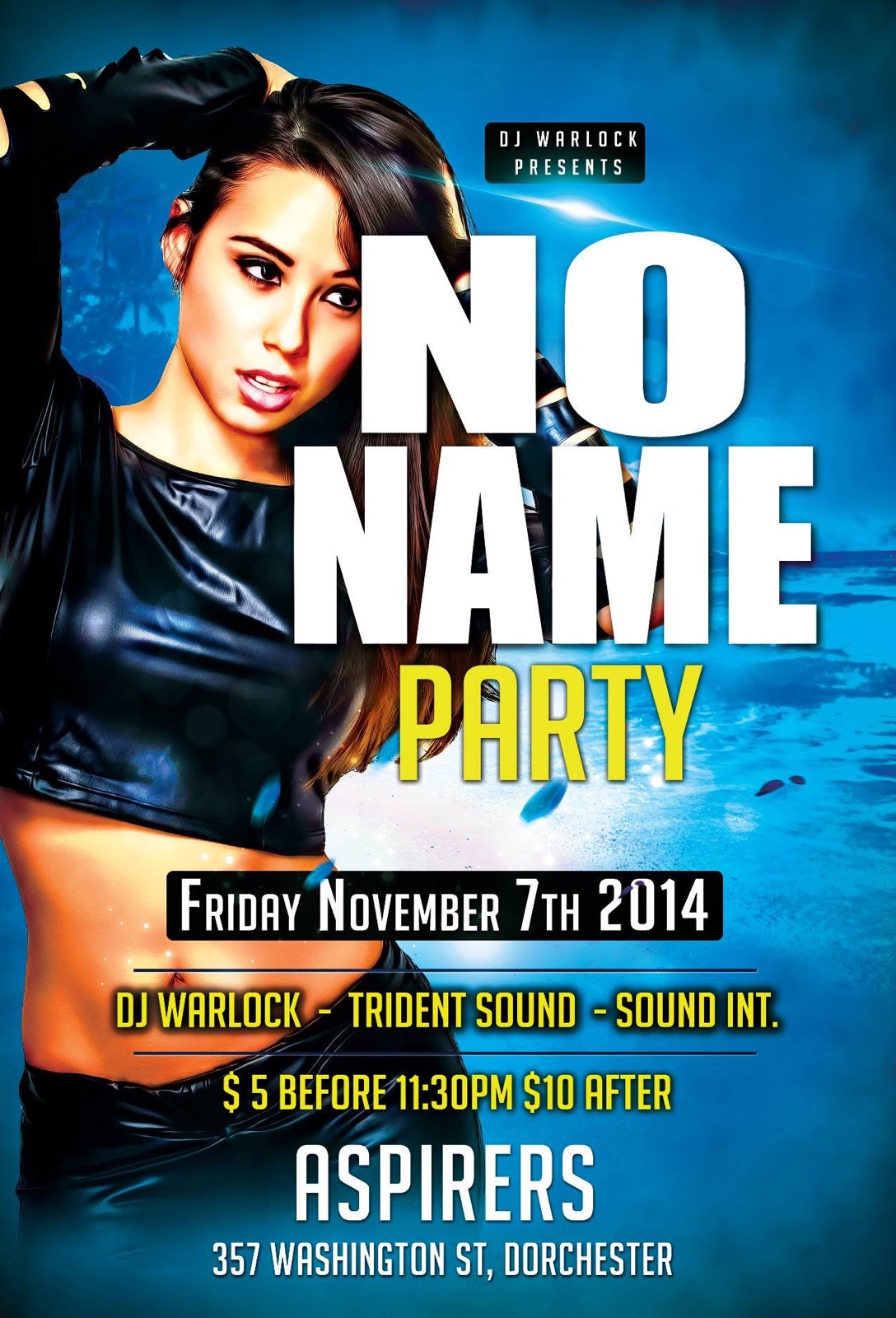 NO NAME PARTY flyer