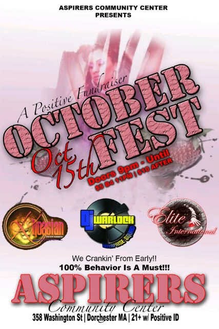 OCTOBER FEST — A POSITIVE FUNDRAISER flyer