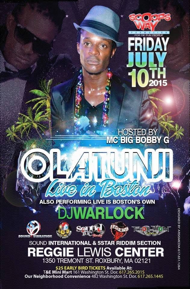 OLATUNJI LIVE IN BOSTON flyer
