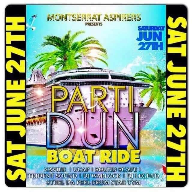 PARTI DUN BOAT RIDE flyer