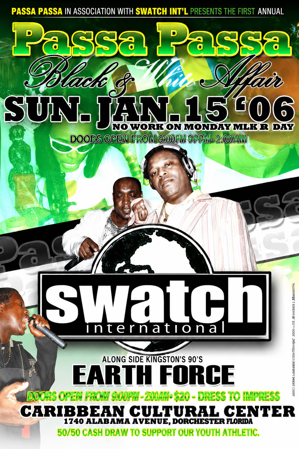 PASSA PASSA — BLACK & WHITE AFFAIR flyer