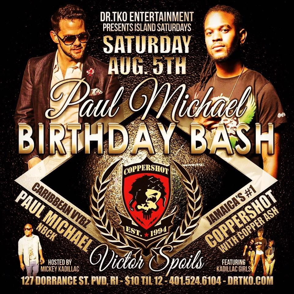 PAUL MICHAEL BIRTHDAY BASH flyer