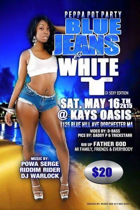 PEPPA POT PARTY — BLUE JEANS & WHITE T, DI SEXY EDITION flyer