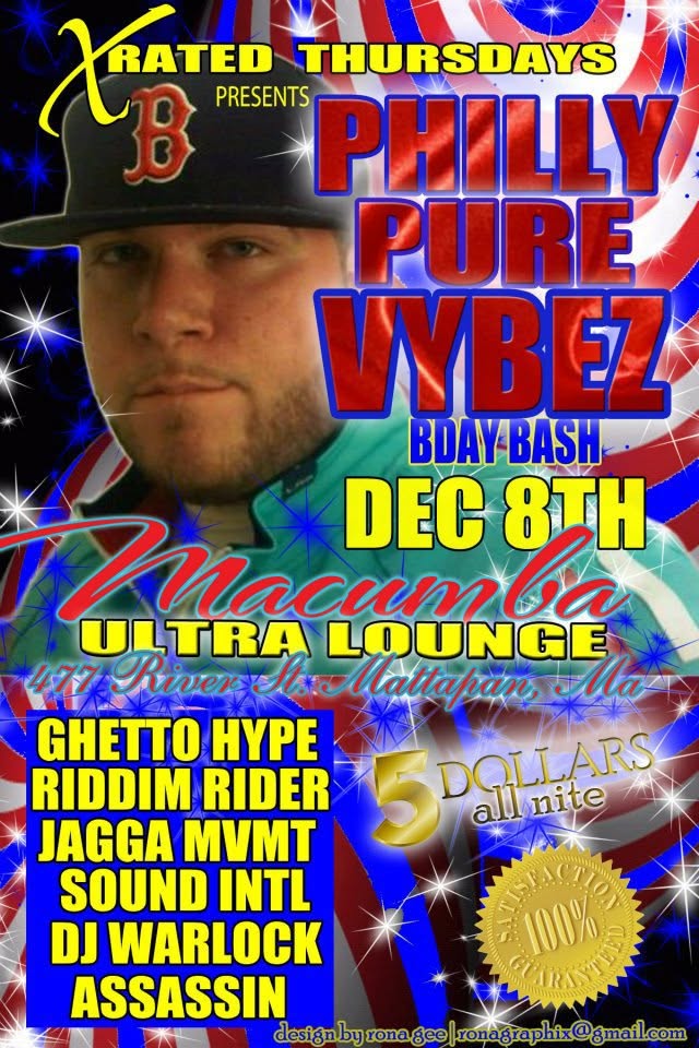 PHILLY PURE VYBEZ BIRTHDAY BASH flyer