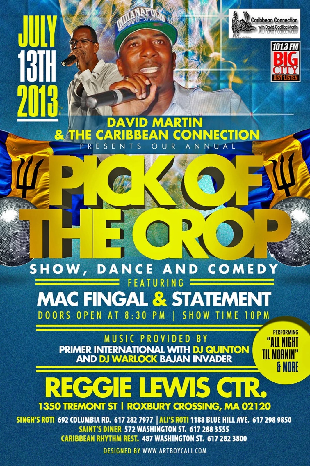 PICK OF THE CROP — SHOW, DANCE AND COMEDY flyer