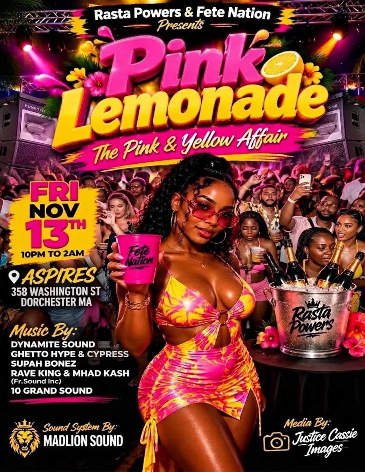 PINK LEMONADE — THE PINK & YELLOW AFFAIR flyer