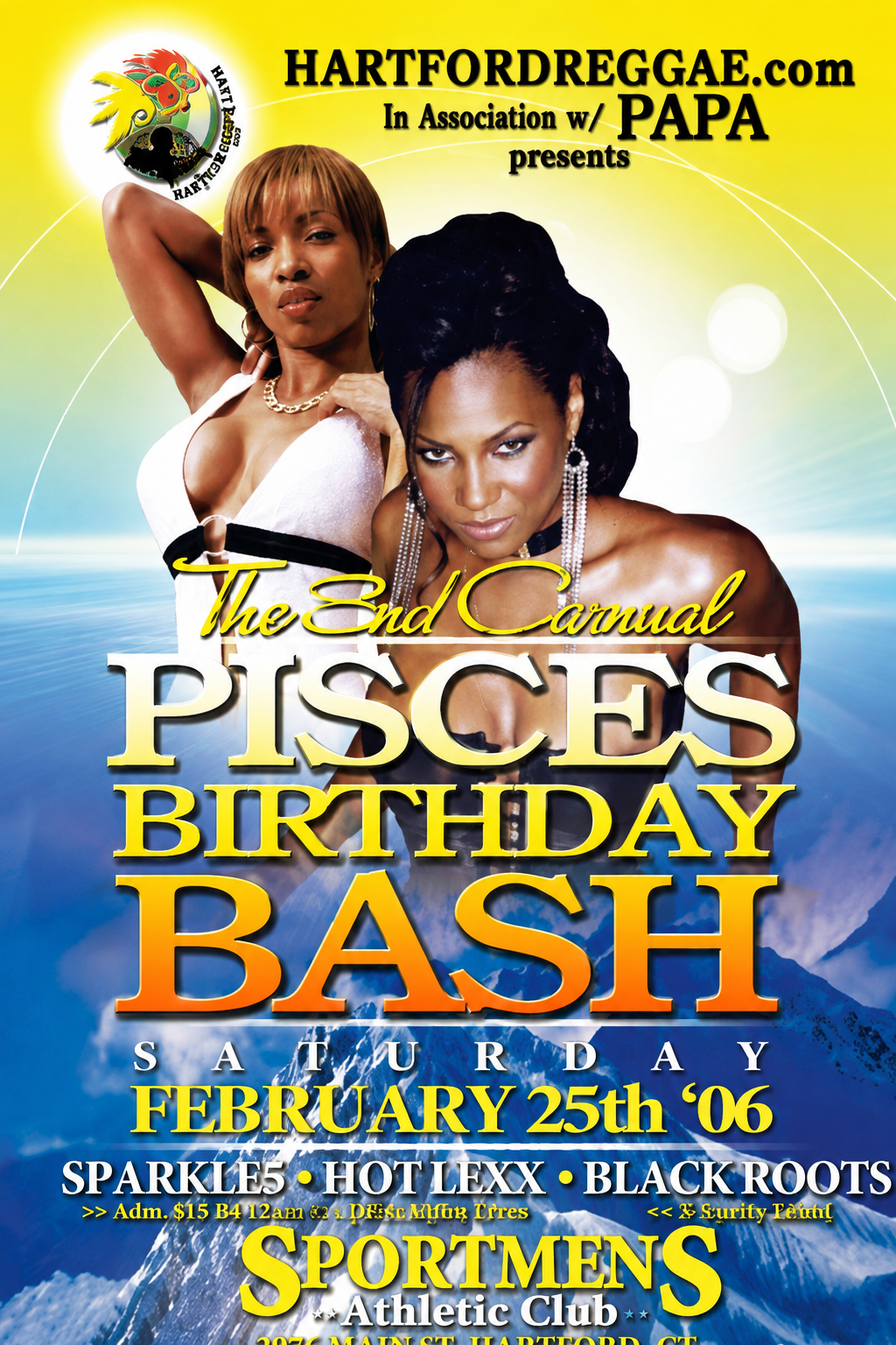 PISCES BIRTHDAY BASH flyer