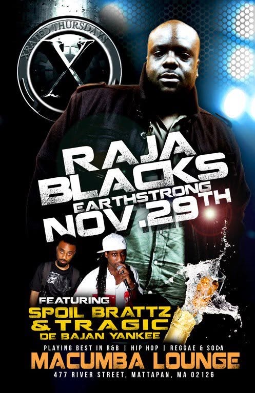 RAJA BLACKS EARTHSTRONG flyer